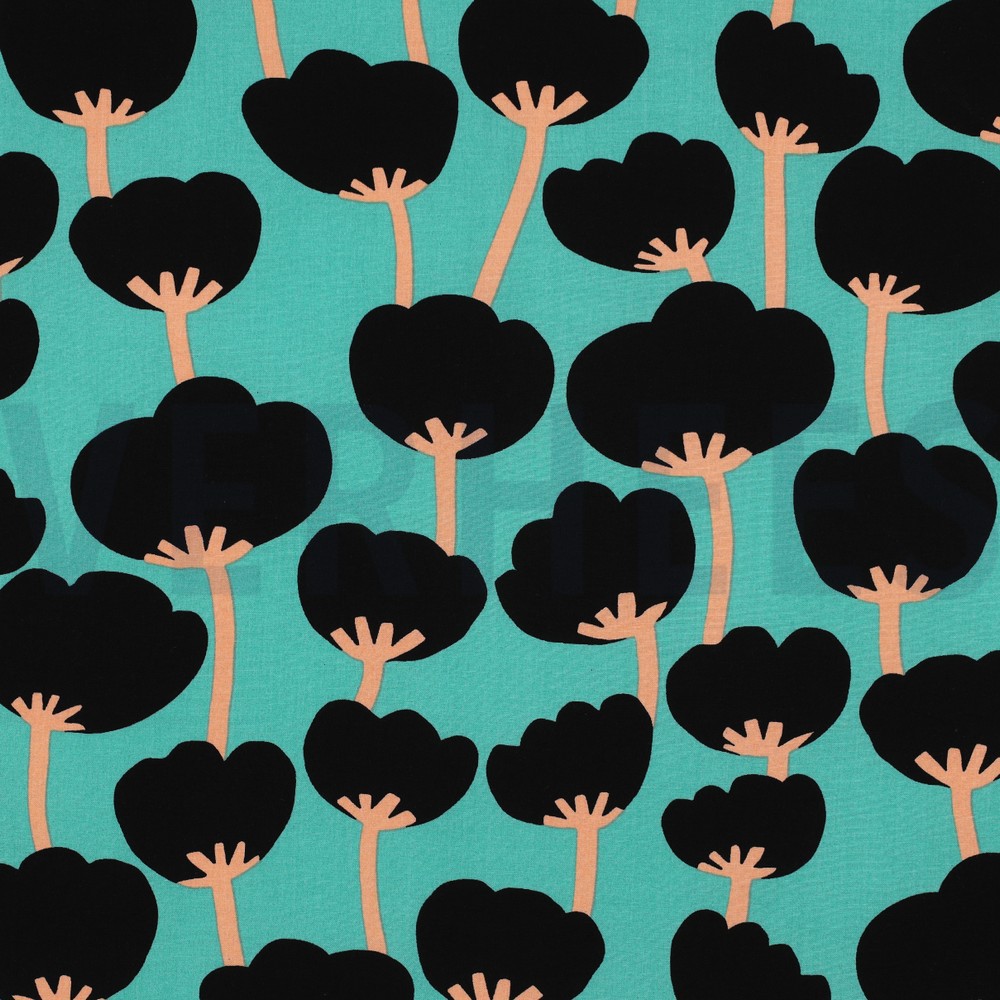 LENZING™ ECOVERO™ POPPIES NERIDA HANSEN SEA BLUE