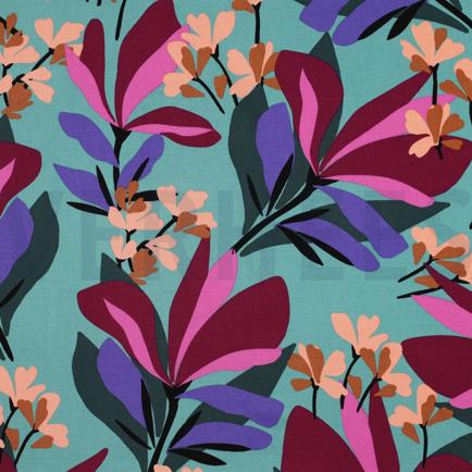 VISCOSE ROSELLA STRETCH SPRING GARDEN NERIDA HANSEN BLEU MARIN (hover)