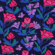 LENZING™ ECOVERO™ AMIRA FLORAL NERIDA HANSEN MARINEBLAUW (thumbnail)