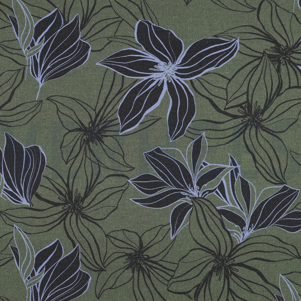 TOILE DÉCORATION FLEURS CORNICHON