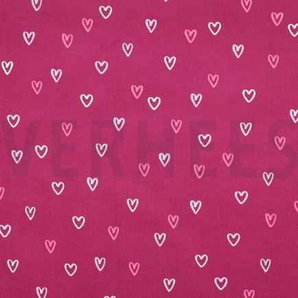 BABYCORD FOIL HEARTS FUCHSIA (hover)
