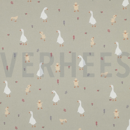 FINE POPLIN GOTS LITTLE GOOSE SAGE (hover)