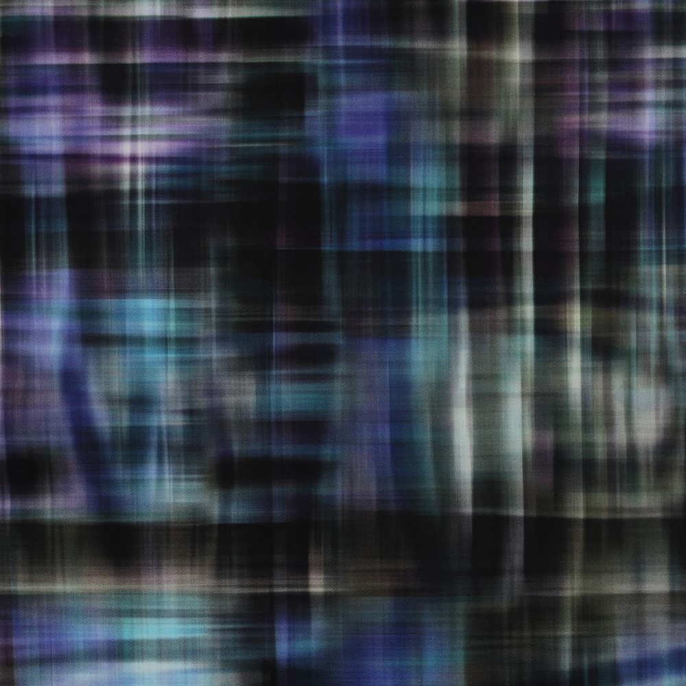 KATOEN SATIJN DIGITAAL RUITEN ZWART