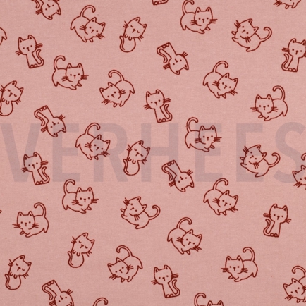 FLANNEL CATS OLD ROSE (hover)