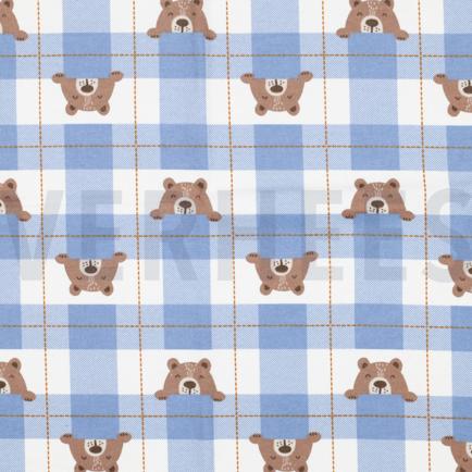 FLANEL BEREN RUITEN JEANSBLAUW (hover)