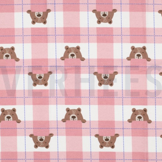 FLANELL BÄREN KAROS HELLROSA #7