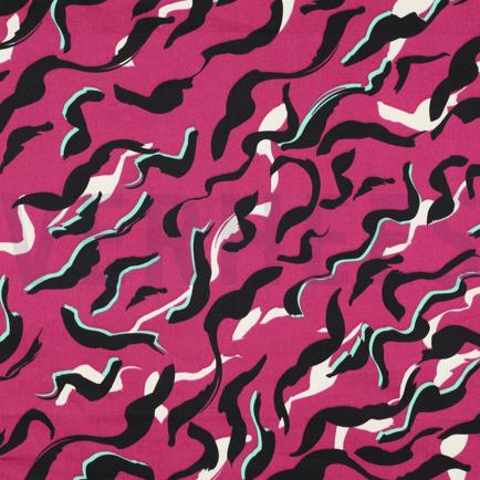 COTON SATIN PEAU D’ANIMAL FUCHSIA (hover)