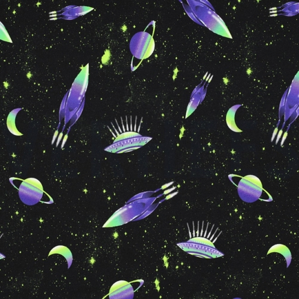 FRENCH TERRY DIGITAL ESPACE NOIR (hover)