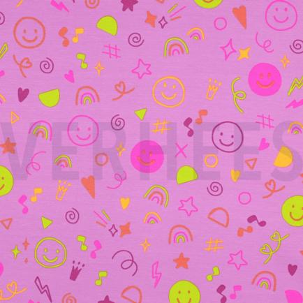 JERSEY NEON GRIBOUILLAGES LAVANDE (hover)