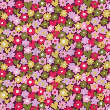 JERSEY BLUMEN GRÜN/ROSA (hover)