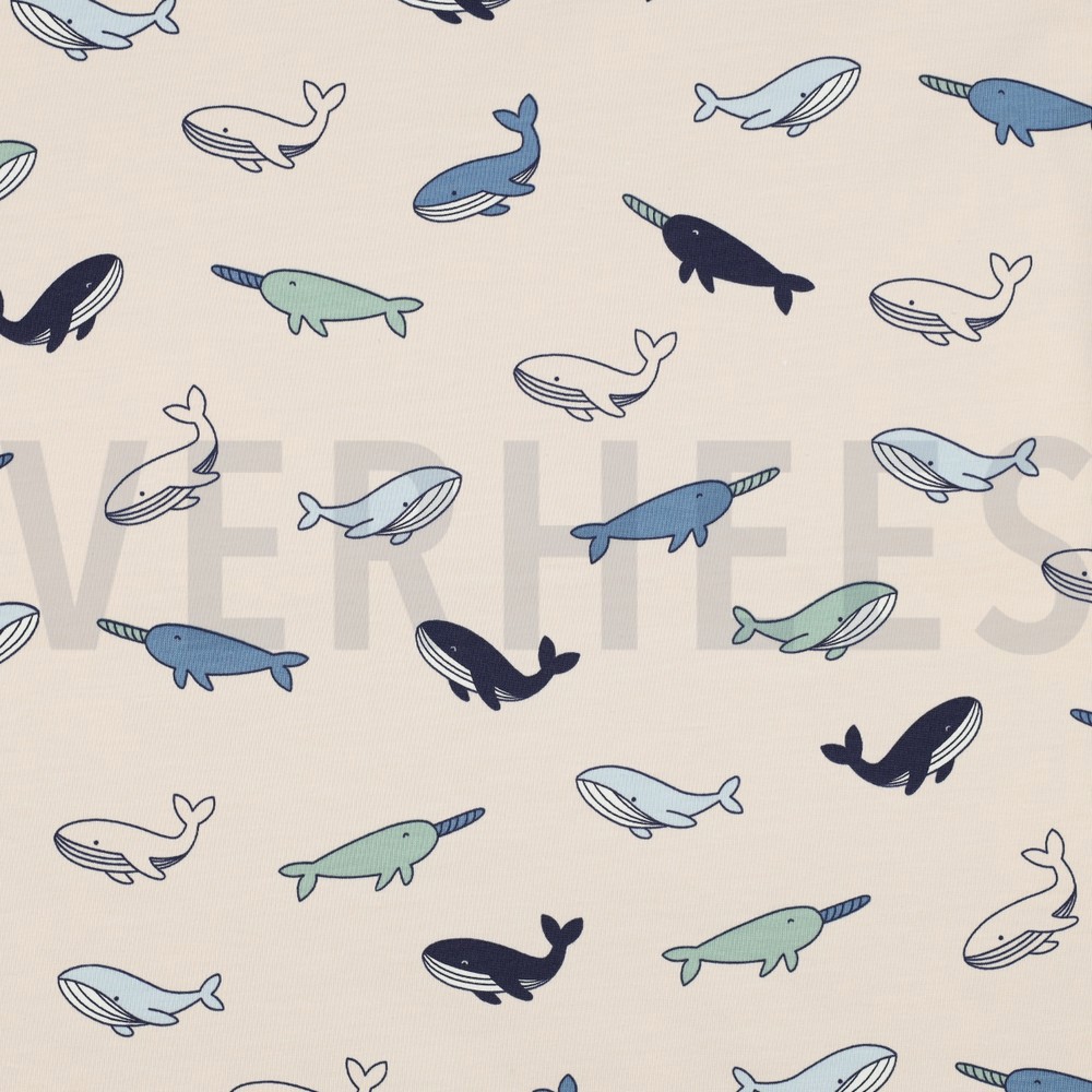 JERSEY BALEINES BLANC CASSÉ