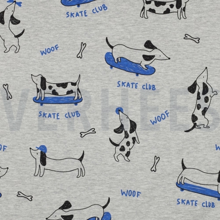 JERSEY MÉLANGE CLUB DE SKATE GRIS CHINÉ CLAIR (hover)