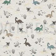 JERSEY GEMÊLEERD WATER DINOSAURUSSEN ECRU GEMÊLEERD (thumbnail)