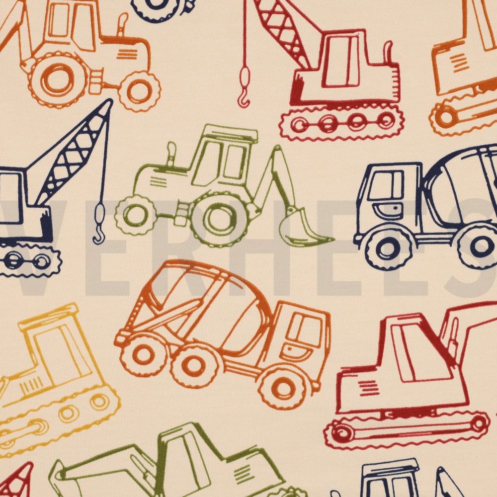 FRENCH TERRY WERKVOERTUIGEN ZAND