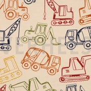 FRENCH TERRY WERKVOERTUIGEN ZAND (thumbnail)