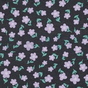 SWEAT MELANGE BLUMEN INDIGO MELIERT (thumbnail)