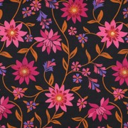 COTTON VOILE FLOWERS BLACK (thumbnail)