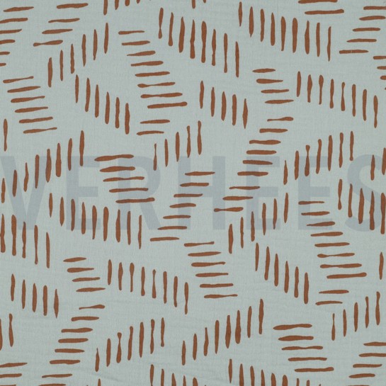 DOUBLE GAUZE ABSTRACT NILEGROEN #7