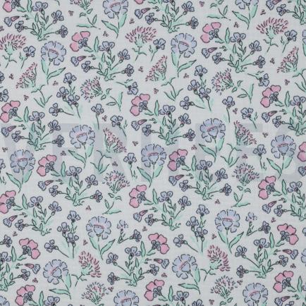 DOUBLE GAUZE BLOEMEN GEBROKEN WIT (hover)