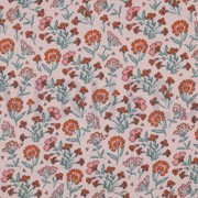 DOUBLE GAUZE BLOEMEN LICHTROZE/OUDROZE (thumbnail)