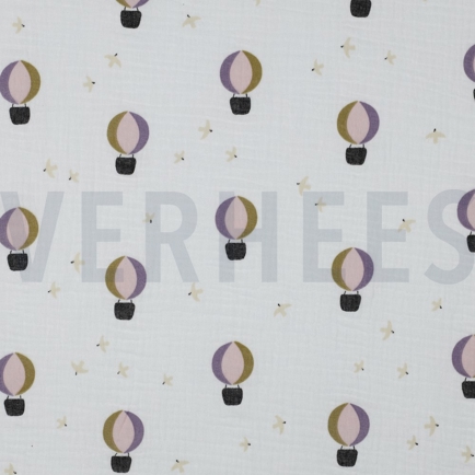 DOUBLE GAUZE HETELUCHTBALLONNEN WIT (hover)