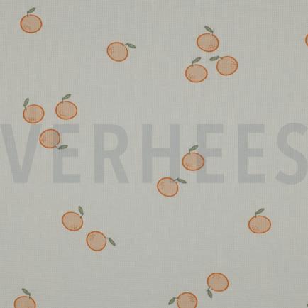 WAFFELJERSEY ORANGEN ECRU (hover)