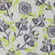 LIN VISCOSE FLEURS VERT (thumbnail)