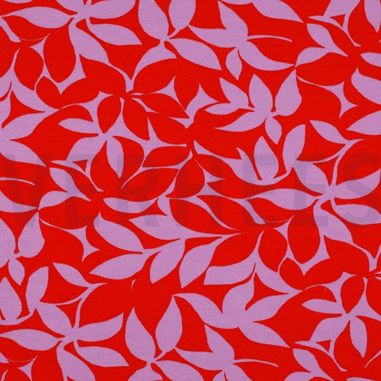 SOFT SWEAT LEAVES PINK/RED #7