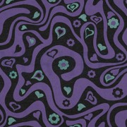 SWEAT MELIERT GLITZER RETRO BLUMEN ANTHRAZIT MELIERT (thumbnail)