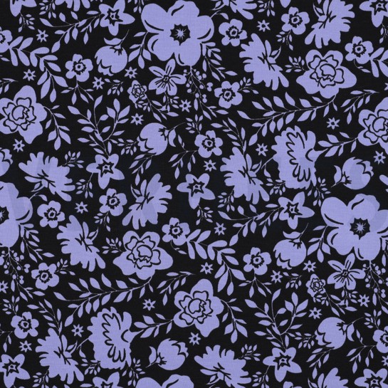 JERSEY FLOWERS BLACK #7