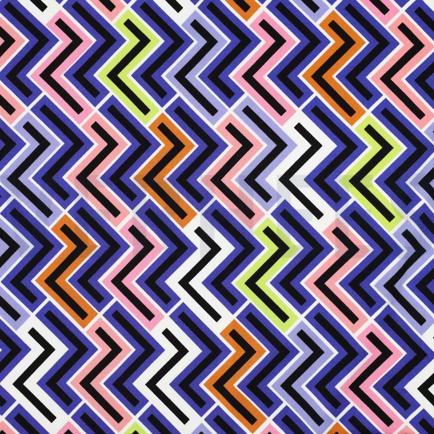 VISKOSE ROSELLA STRETCH GEOMETRISCH LILA/VIOLETT (hover)