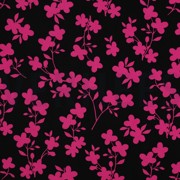 VISCOSE ROSELLA STRETCH BLOEMEN ZWART (thumbnail)