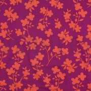VISKOSE ROSELLA STRETCH BLUMEN FUCHSIA (thumbnail)