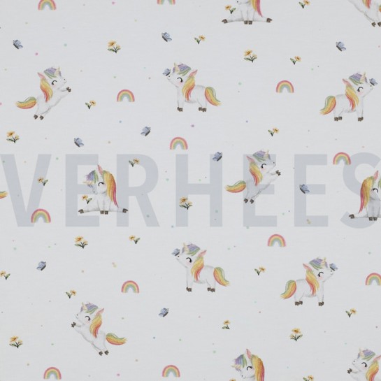 JERSEY GOTS DIGITAL UNICORNS WHITE #7