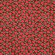 BAUMWOLLE POPELINE BLUMEN & KAROS KARAMELL (thumbnail)