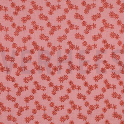 DOUBLE GAUZE EMBROIDERY FLOWERS BLUSH (hover)