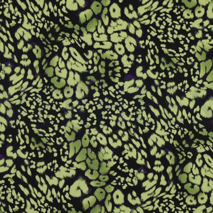 VISCOSE ROSELLA STRETCH DIGITAL ANIMAL SKIN YELLOW (hover)