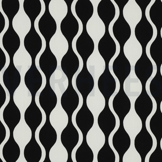 LENZING™ ECOVERO™ ABSTRACT SCHWARZ/ECRU #7