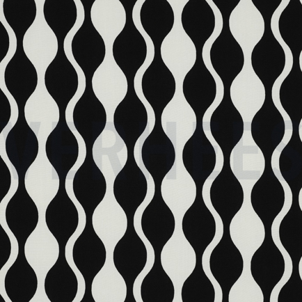 LENZING™ ECOVERO™ ABSTRACT SCHWARZ/ECRU (hover)