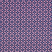 LENZING™ ECOVERO™ RÉTRO BLEU MARINE/ROSE CLAIR (thumbnail)