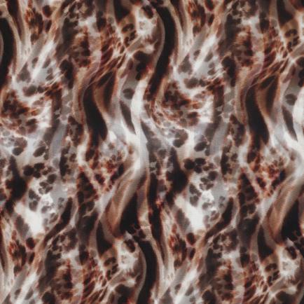 LENZING™ ECOVERO™ DIGITAL ANIMAL SKIN BROWN (hover)
