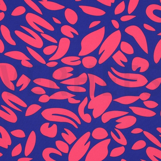 MAGNOLIA STRETCH ABSTRACT KOBALTBLAUW #7
