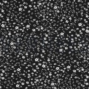 MAGNOLIA STRETCH BLOEMEN ZWART (thumbnail)