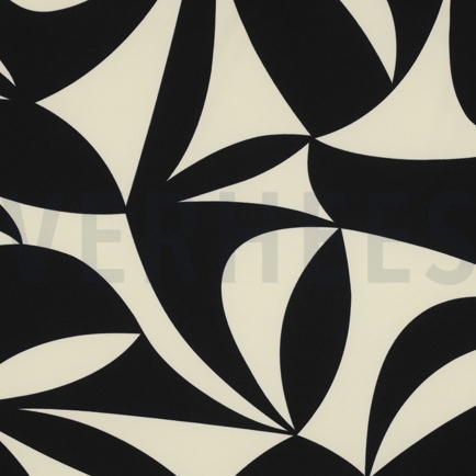 MAGNOLIA STRETCH GEOMETRISCH SCHWARZ (hover)
