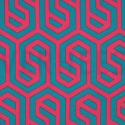 MAGNOLIA STRETCH GEOMETRISCH FUCHSIA (thumbnail)