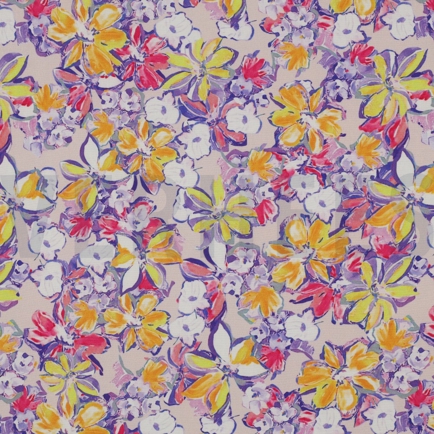 LENZING™ ECOVERO™ DIGITAL FLOWERS ECRU (hover)