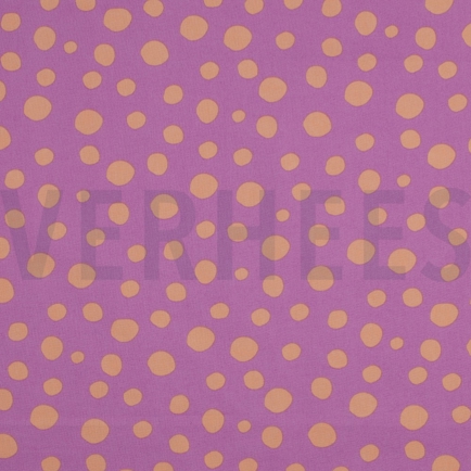 BAUMWOLLE POPELINE GEOMETRISCH PFIRSICH/LILA (hover)