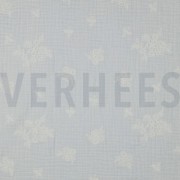 MUSSELIN STICKEREI BLUMEN WEISS (thumbnail)