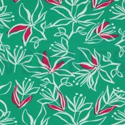 MAGNOLIA STRETCH FLEURS VERT (thumbnail)