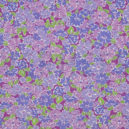 VISCOSE RADIANCE DIGITAL FLEURS VIOLET (hover)